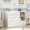 47.2''White+5 Drawers, variant on OXYLIFE Baby Nursery Station Changing Table , 6 Drawers Dresser Storage Clothes Organizer Drawer Chest,Gray