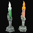 thumbnail image 3 of Halloween Ghost Hand Led Glowing Candle Night Light Skull Light Party Atmosphere Decor Props, 3 of 4