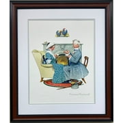 Norman Rockwell "Gaily Sharing Vintage Times" Custom Framed Limited Edition ART Generic