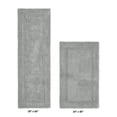 thumbnail image 2 of Better Trends Bathroom Rug 2 Piece Set 100% Cotton Soft Luxury Bath Rug Water Absorbent Reversible Machine Washable Runner Mat for Bathroom Bathtub Laundry Room 24”x40”|20”x60” Silver Lux Collection, 2 of 4