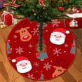 thumbnail image 1 of Fiudx Liquidación De Decoración Del Hogar Por Menos De $5 Falda De Árbol De Navidad De 30 Pulgadas Faldas De Árbol De Copo De Nieve De Invierno Adornos De Árbol Navideño De Halloween De Navidad Roja, 1 of 7