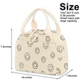 thumbnail image 2 of Lonchera para mujer, bonita bolsa de almuerzo con aislamiento de pana para niñas, bolsa de almuerzo térmica reutilizable vintage para el trabajo, lonchera térmica, bolsa bento, escuela/picnic/viaje, 2 of 6