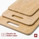 thumbnail image 5 of Ultrachef Juego 3 Tablas para Picar de Madera de Bambú. Tablas de Cocina para Cortar Premium, Slim, Duraderas, Resistentes y Diseño Ergonómico. 100% Biodegradables, 5 of 8