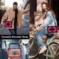 thumbnail image 5 of Case for Samsung Galaxy Tab A9+ / Tab A9 Plus 11 inch 2023 Model (SM-X210/X216/X218) Contrast Color Multi-functional Cover With Wrist Chain and Shoulder Strap, 5 of 7