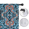 thumbnail image 4 of Blackout Kids Curtains,Blue Ethnic Paisley Pattern Childrens Insulated Curtains Set Of 2,Bedroom Essentials,Toddler Room Decor 42x54in(106x137cm), 4 of 5