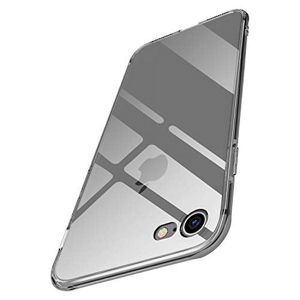 Compatible with Apple iPhone SE2020/ iPhone 7/8 Clear Anti-Yellowing Smoke Black