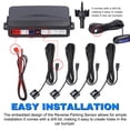 thumbnail image 2 of Tignapoo 4-Sensor Car Reverse Parking Radar System with LCD Display and Audible Alerts, Silver Finish, 12V Compatible, Easy Installation Kit Included, 2 of 6