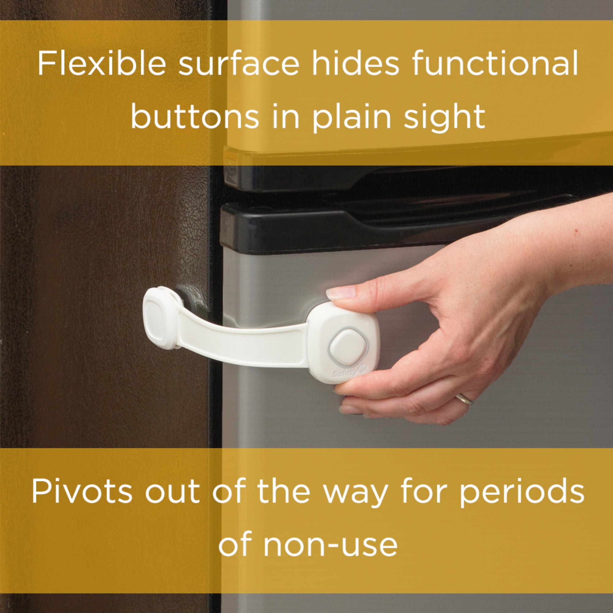 (2 pack) Safety 1st Outsmart Multi Use Lock, White, Toddler