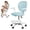 Blue, variant on Children Study Chair with Adjustable Footrest & Flip Arm, Kids Computer Chair , 360-degrees Swivel Mesh Office Chair for Home Bedroom Learning Room