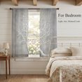 thumbnail image 3 of White Trees Sheer Curtains 63 Inch Length 2 Panels Set, Grey Omrbe Abstract Art Voile Window Treatment Rod Pocket Curtains Sheers Drapes for Bedroom/Living Room/Kitchen 52x"63"x2, 3 of 8