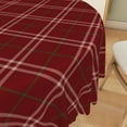 thumbnail image 5 of Lfeey Christmas Red Tablecloth, Waterproof Wipeable Rectangular Tablecloth, Dining Table Decorative Covering, 60x120 inches, 5 of 6