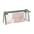thumbnail image 2 of Estuche transparente para lápices, bolsa de almacenamiento verde, estuche transparente de gran capacidad para exámenes, bolsa de papelería, estuche para lápices., 2 of 3