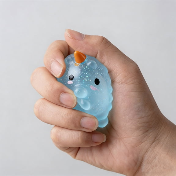 WMTOKK Animal Dough Ball Toy – Soft Stuffed Bun Sensory, Hand Pinching Stress Relief for Adults & Kids (C)
