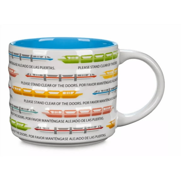 Disney Parks Monorail Coffee Mug Blue Interior New With Tag