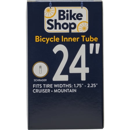 Bike Shop Bicycle Inner Tube, Schrader Valve, 24" x 1.75-2.25"