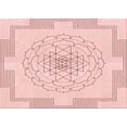 thumbnail image 1 of Ahgly Company Machine Washable Indoor Rectangle Transitional Pink Bubble Gum Pink Area Rugs, 3' x 5', 1 of 7