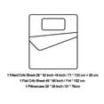 thumbnail image 5 of Lorviah Microfiber Soft Toddler Crib Sheet Set 3 Pieces, for Standard Crib Size, Yellow, 5 of 6