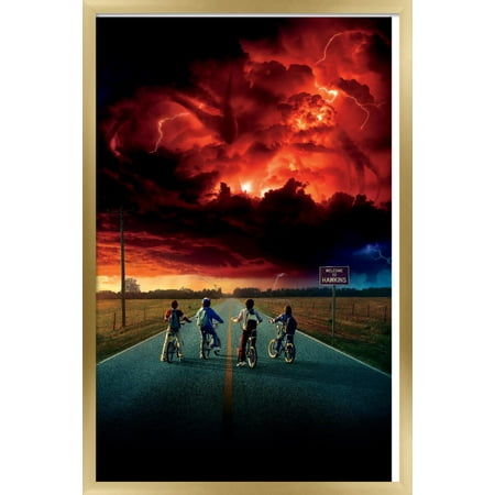 Netflix Stranger Things: Season 2 - Key Art Wall Poster, 22.375" x 34", Framed