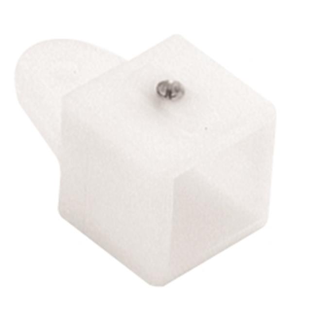 11834 Square Tube Bimini Boat Top Hardware White, External Eye End
