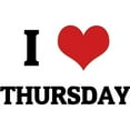 thumbnail image 3 of CafePress - I Love Thursday Mug - 11 oz Ceramic Mug - Novelty Coffee Tea Cup, 3 of 6