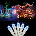 thumbnail image 4 of 33ft 100 LED Blue Christmas Lights, 8 Modes Plug-in Clear Wire Indoor String Lights, Twinkle Fairy Christmas Decorative Lights for Indoor Outdoor Bedroom Wedding Party Patio Christmas Tree, 4 of 6