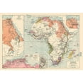 thumbnail image 2 of Drioux 18x14 White Modern Wood Framed Museum Art Print Titled - Political Africa - Drioux 1882, 2 of 4