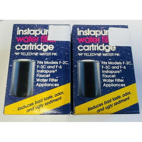 (2) Instapure Water filter Pik Model R-2C Replacement Faucet Filter Cartridges