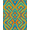 Orange Green Blue, Pattern 1, variant on ODIKA 8'x10' Washable Area Rug Durable, Non-Slip Geometric Retro Abstract Prism Bold Vibrant Mid Century Striped Playful for Living Room, Under Sectional, Family