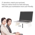 thumbnail image 3 of Yeacher 2pcs Acrylic Monitor Stand Riser Universal Computer Desktop Ergonomic Laptop Stand Bracket Organizer for, 3 of 8