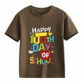 thumbnail image 6 of Bainana Summer T-Shirt For Boys Girls Letter Print Short Sleeve Crew Neck Tops Soft Kids Regular Fit Back To School Shirts 6-7 Years, 6 of 6