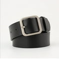 thumbnail image 4 of Ceinture Femme Classique Mode Uni Cuir Véritable Ceinture Grand Sangle Ceintures, 4 of 5