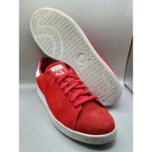Size 12 Stan Smith Ad-id-as Red Suede Mens M21283 Sneakers Shoes 2014