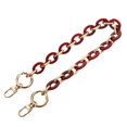 thumbnail image 2 of Acrylic Alloy Bag Chain Strap DIY Handbag Chain for Parties Travel Commuting Red 40cm, 2 of 10