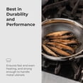 thumbnail image 3 of Black Cube Quick Release Chef’s Pan Stainless Steel Induction Frying Pan 9.5 Inch 2.5 Quart, 3 of 9
