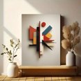 thumbnail image 6 of Geometric Abstract Sculpture Canvas Print Wall Art for Living Room Bedroom Office Dining Room Decor, 6 of 8