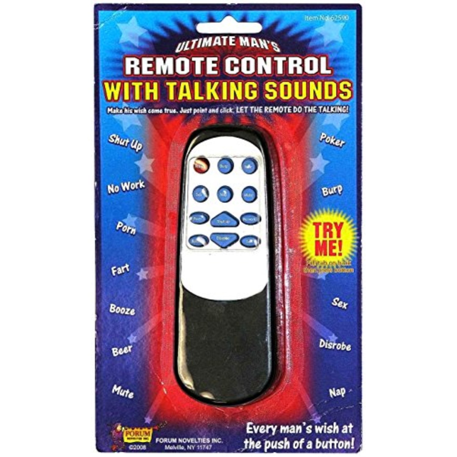 forum novelties ultimate man's remote control with talking sounds funny