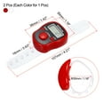 thumbnail image 2 of Unique Bargains 0-99999 5 Digital LED Display Finger Tally Counter with Case, White, Red, 2 of 5