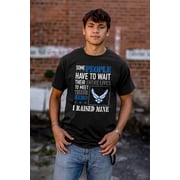 US Air Force Proud Parent Mom Dad Men's Graphic T Shirt Tees Brisco Brands S