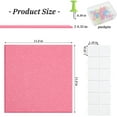 thumbnail image 2 of Topboutique Large Cork Board Felt Wall Tiles 12 Packs Bulletin Board Alternative Cork Board with Adhesive Tabs and Push Pins for Walls Home Office,Safe Removable,12 x 12 inch,Peachblow, 2 of 7