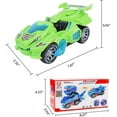 thumbnail image 6 of MINKUROW 2 in 1 Transforming Dinosaur LED Car with Light and Music,T Rex Transformer Toys for 2 3 4 5 Year Old Boys,Christmas Birthday Gifts for Kids 3-5-7 Red, 6 of 8