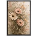 thumbnail image 6 of Framed Canvas Print Wildflower Wall Art Boho Decorative for Living Room Bedroom - 16"x24" BLACK, 6 of 8