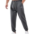 thumbnail image 2 of DDAPJ pyju Men's Mesh Jogger Sweatpants Lightweight Quick Dry Athletic Pants with Pockets for Workout, Running, Outdoor Sports Dark Gray M, 2 of 6