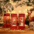 thumbnail image 2 of Bearachild Linterna de Navidad, lámpara de decoración navideña, lámpara LED colgante para cabina telefónica, accesorio de fiesta para Navidad, adornos Kits de decoración para fiestas Papá Noel Bearachild HA008540-01B, 2 of 6
