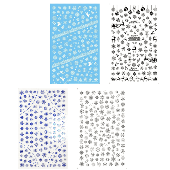 Nail Art Stickers Decals Christmas, Nail Art Sticker DIY Manicures