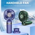 thumbnail image 2 of USB Rechargeable Mini Desktop Fan with Folding Design and Dual energy Drive, 2 of 5