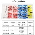 thumbnail image 2 of Yeacher 200pcs Heat Shrinkable Solder Ring Wiring Terminals Connection Terminal Heat Shrinkable Type Waterproof Connecting Terminal Kit Heat Shrink Tube Insulating Heat shrinkable Terminals, 2 of 8