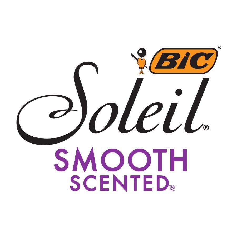 Rasoir jetable pour femmes BIC Soleil Smooth Scented, 3lames avec une bande lubrifiante pour un rasage dlicat, assortiment, ensemble de (4+2)pices de rasoirs. Paquet de 4