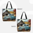 thumbnail image 2 of Balery Vintage Truck Farm Scene Bolsa de Mano para Mujeres con Cremallera, Bolsa de Gimnasio con Compartimentos, Bolsa para Laptop, Bolsa para Trabajo, 2 of 7
