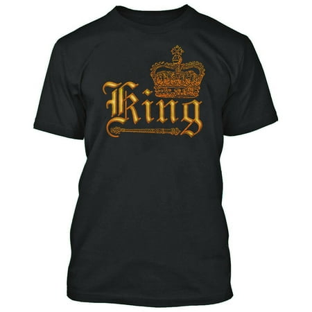 Wild King Crown Printed Men's T-shirt Best Party Tee Color Black