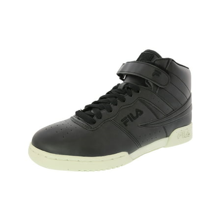 Fila F-13 Distressed Everyday Casual Sneaker for Men with Hook and Loop Strap and Laces - 12M - Black /